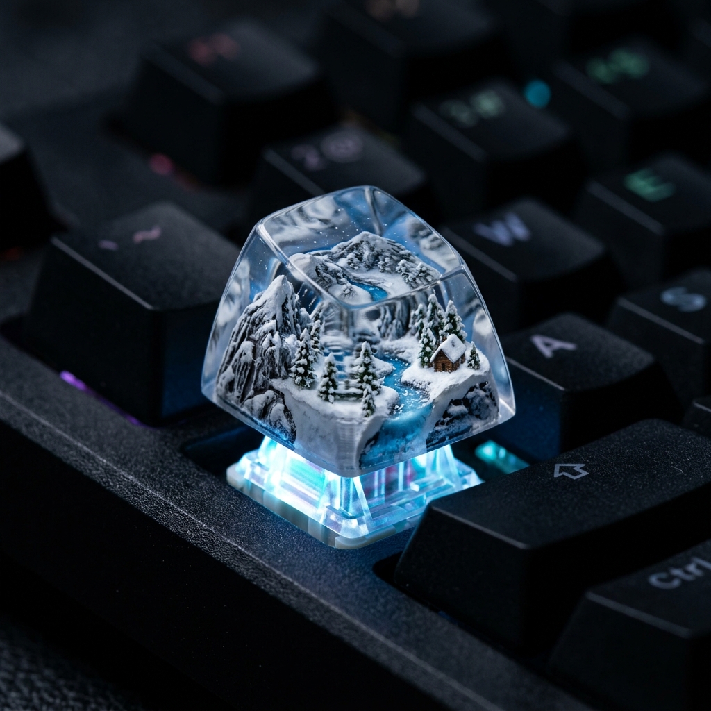Artisan Keycap Detail